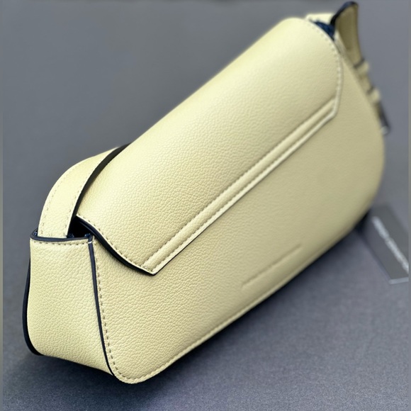 French Connection - Alva Pebbled Faux Leather Angled Shoulder Bag - Picture 2 of 15